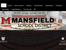 Tablet Screenshot of mansfieldtigers.org